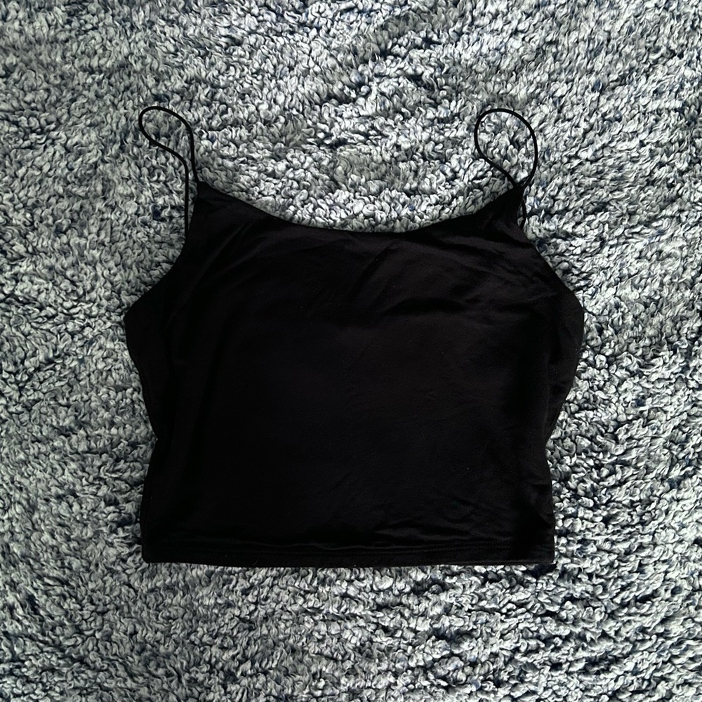 Garage black tank top
